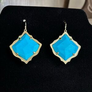 Kendra Scott- Kirsten Drop Earrings, Turquoise/Gold